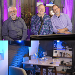 estudio para gravar podcast