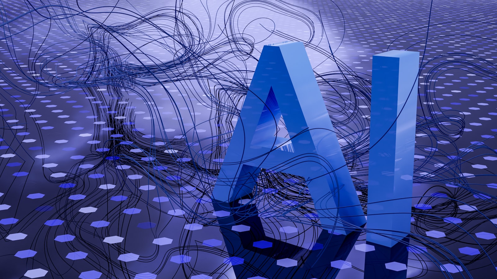Palavra AI em destaque, representando a maturidade em inteligência artificial